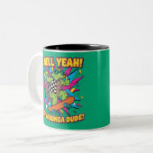 Retro Skateboarding Turtle Tasse - Funny Muschel Y (Vorderseite Links)