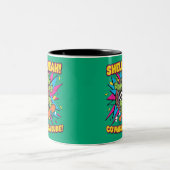 Retro Skateboarding Turtle Tasse - Funny Muschel Y (Mittel)