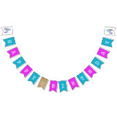 Retro Skaten Birthday Party Wimpelkette (Alle)