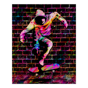 Retro-Skater - Skateboard - Vintages Skateboard Poster