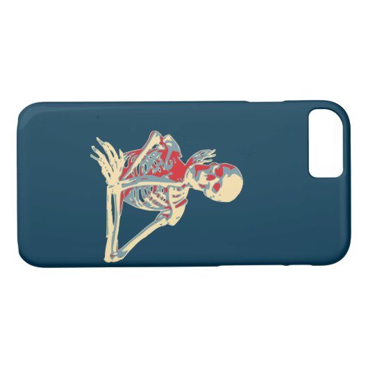 Retro Skeleton Case-Mate iPhone Hülle (Rückseite (Horizontal))