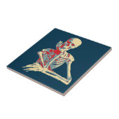 Retro Skeleton Fliese (Seite)