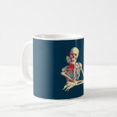 Retro Skeleton Kaffeetasse (Vorderseite Links)
