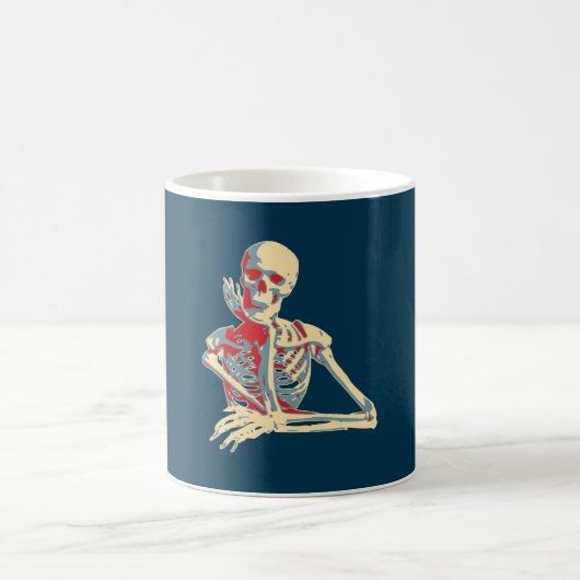Retro Skeleton Kaffeetasse (Mittel)