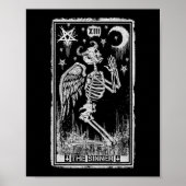 Retro Skeleton Knett Sinner Tarot Card Wicc Poster (Vorne)
