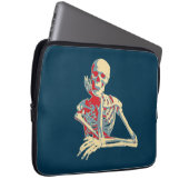 Retro Skeleton Laptopschutzhülle (Vorne Rechts)