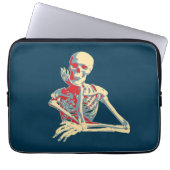 Retro Skeleton Laptopschutzhülle (Vorderseite)