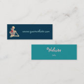 Retro Skeleton Mini Visitenkarte (Vorne/Hinten)