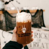 Retro Skeleton Peace Sign Halloween Sipper Dosenglas