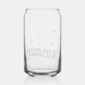 Retro Skeleton Peace Sign Halloween Sipper Dosenglas (Rückseite)