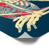 Retro Skeleton Poster (Ecke)