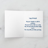 Retro-Skelett Geburtstag Karte (Innenseite)