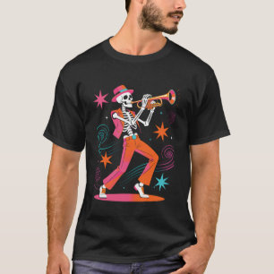 Retro-Skelett-Trompeter u2013 Marschkapelle T-Shirt