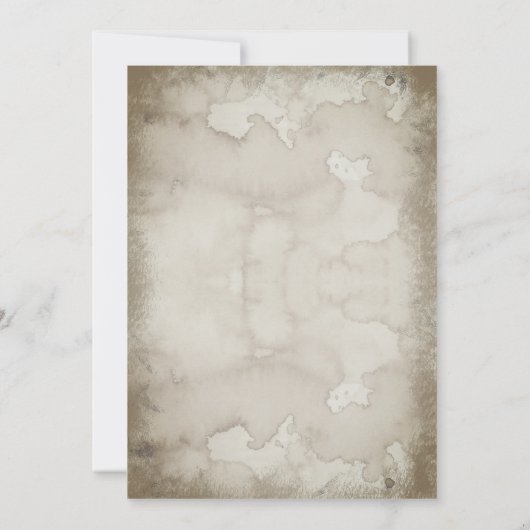 Retro Skeletton-Halloween-Party-Bash Einladung (Rückseite)