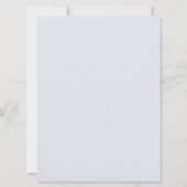 Retro Sketch handGezeichnet Bar Wedding Tabletop-Z Einladung (Rückseite)