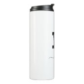 Retro Sketch Monogram Letter D, Thermal Tumbler Thermosbecher (Nach links gedreht)