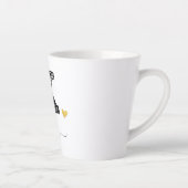 Retro Sketch Monogram Letter X, Latte Tasse (Rechts)