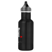 Retro Sketch Monogramm Letter N, Wasserflasche (Rechts)