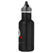 Retro Sketch Monogramm Letter O, Wasserflasche (Rechts)