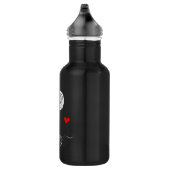 Retro Sketch Monogramm Letter P, Wasserflasche (Rechts)