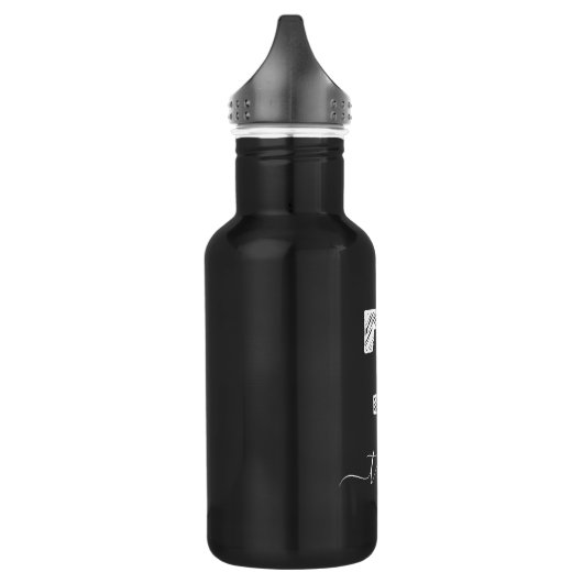 Retro Sketch Monogramm Letter T, Wasserflasche (Links)