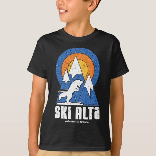 Retro Ski Alta White Fox T-Shirt (Vorderseite)
