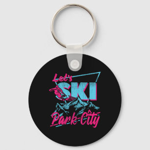Retro-Ski-Bekleidung aus den 80er 90er Jahren Retr Schlüsselanhänger