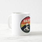 Retro Ski Big Sky Montana USA Kaffeetasse (Vorderseite Links)
