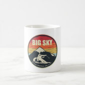 Retro Ski Big Sky Montana USA Kaffeetasse (Mittel)