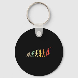 Retro-Ski-Evolution für Skifahrer-Skisaison Schlüsselanhänger