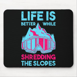 Retro Ski Goggles Vintag 80er 90s Skioutfit _1 Mousepad