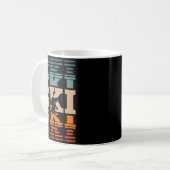 Retro-Ski Kaffeetasse (Vorderseite Links)