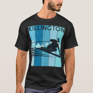 Retro Ski Killington Vermont Vintager Schnee Ski T-Shirt
