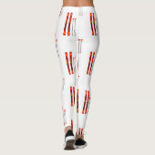 Retro-Ski-Muster Leggings (Rückseite)