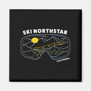 Retro Ski Northstar California Ski Resort, US Ski Magnet