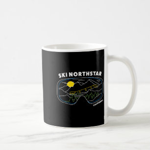 Retro-Ski Northstar Kalifornien Skigebiet Ski Kaffeetasse