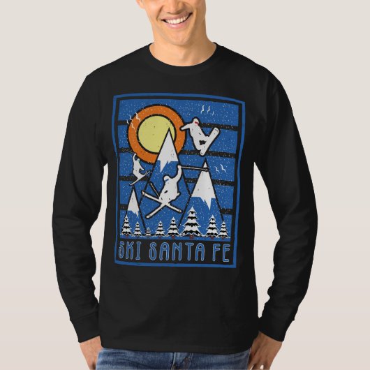 Retro Ski Santa Fe T-Shirt (Vorderseite)