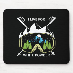 Retro-Ski-Schneebrettbrille vintage 80er 90er Skif Mousepad