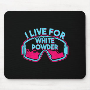 Retro-Ski-Schneebrettbrille Vintage 80er 90er Skif Mousepad
