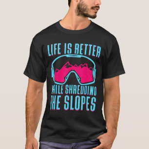 Retro Ski Snowboard Goggles Vintage 80er 90er Skif T-Shirt