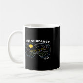 Retro Ski Sundance Utah Us Ski Resort Snowboarde Kaffeetasse (Links)
