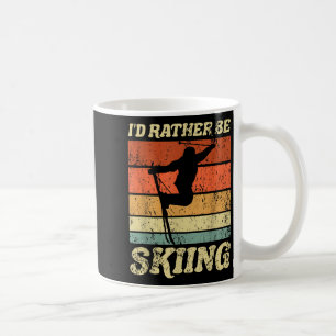 Retro Ski Vacation Wintersportler Id eher Kaffeetasse