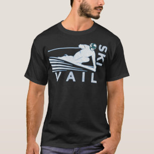 Retro Ski Vail    ColoradoVintage Schnee T-Shirt