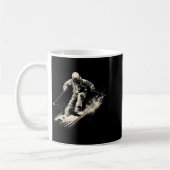 Retro-Ski-Vektor Kaffeetasse (Links)