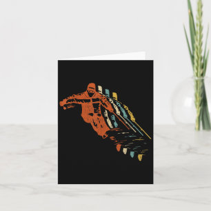 Retro Ski Vintag 80er 90er Skibekleidung Karte