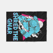 Retro Ski Vintag 80er 90s Skiausrüstung 4 Fleecedecke (Vorderseite (Horizontal))