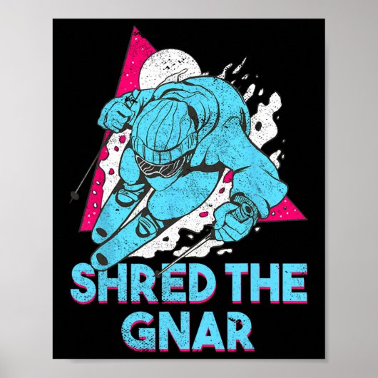 Retro Ski Vintag 80er 90s Skiausrüstung 4 Poster (Vorne)
