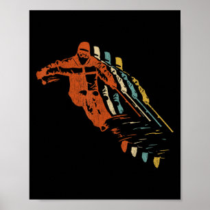 Retro-Ski-Vintage-80er-90er-Skibekleidung Poster