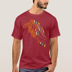 Retro-Ski-Vintage 80er 90er Skibekleidung Skifahre T-Shirt