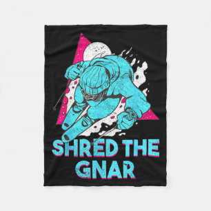 Retro-Ski-Vintage-Outfit aus den 80er und 90er Jah Fleecedecke